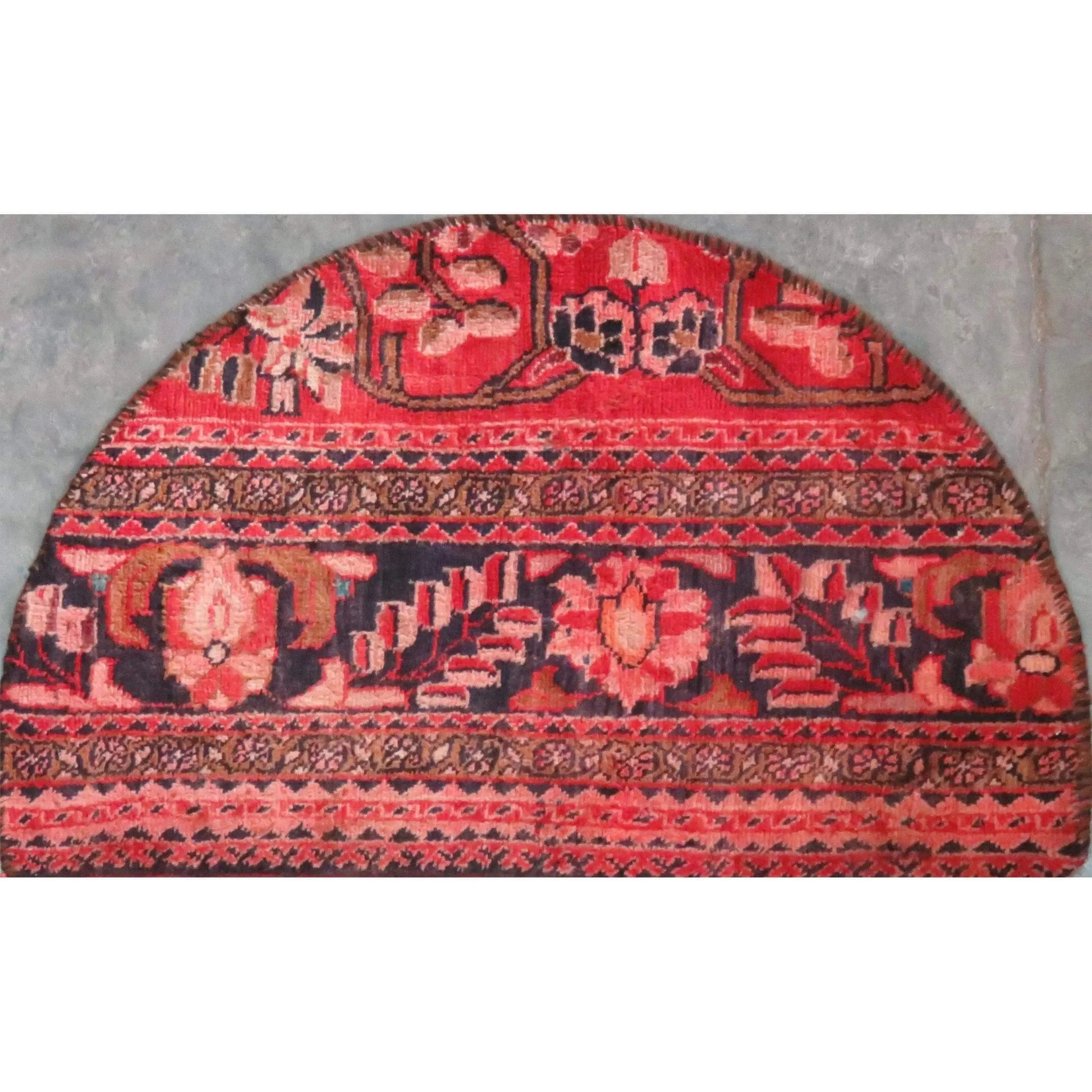 One Of The Kind Hand-Knotted Persian Wool Rug _ Luxurious Vintage Design, 2'10" x 1'8", Artisan Crafted